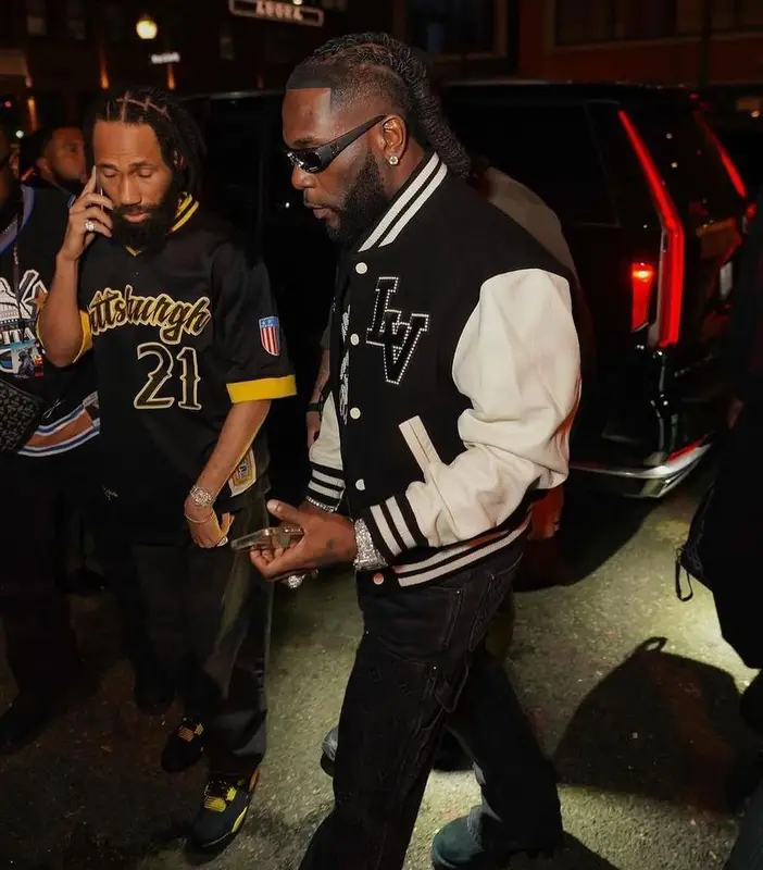 Burna Boy outfit in Louis Vuitton, 2024