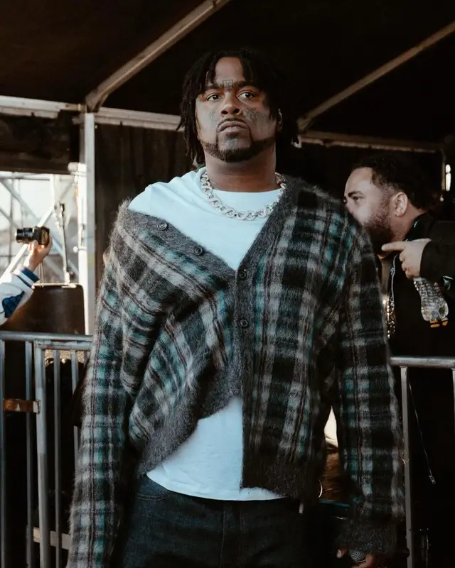 03 Greedo outfit in Ethika, Maison Margiela, and B.B. Simon, 2024