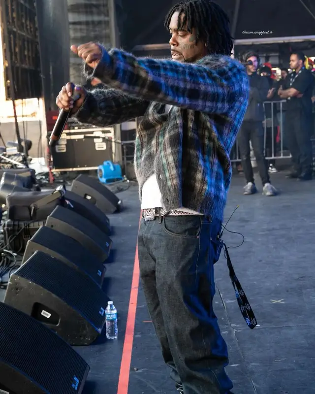 03 Greedo outfit in Ethika, Maison Margiela, and B.B. Simon, 2024
