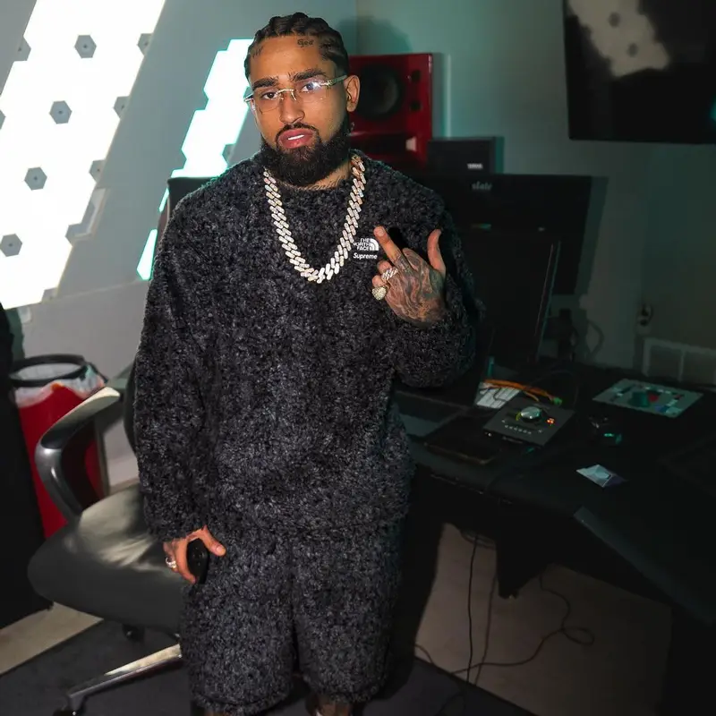 Bryant Mayers outfit in Supreme, Cartier, and The North Face, 2024