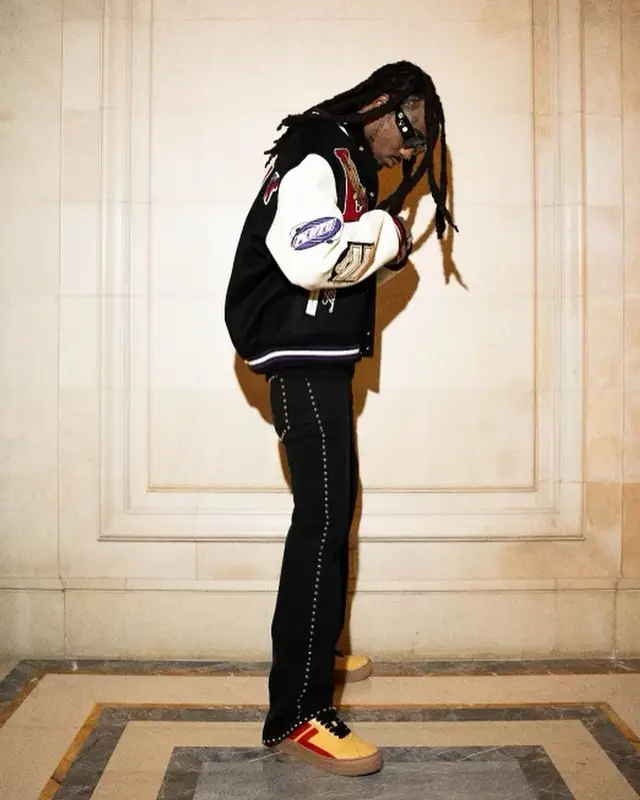 Quavo outfit in Lanvin and Future Merch, 2024