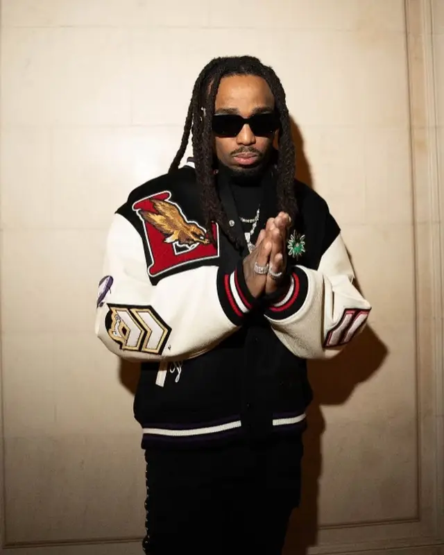 Quavo outfit in Lanvin and Future Merch, 2024
