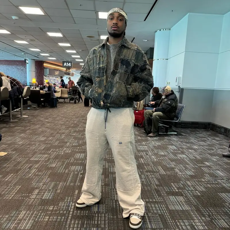 Quavo outfit in Kapital, Louis Vuitton, and NBA, 2024