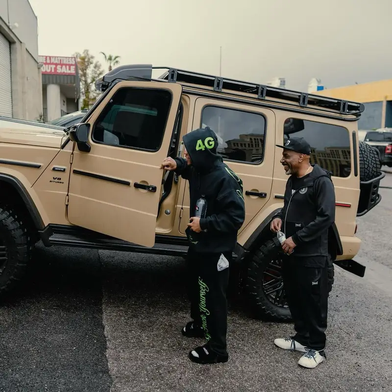 Devin Haney outfit in 4G and Balenciaga, 2024