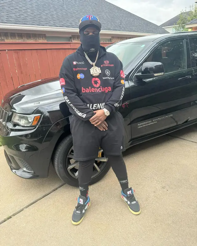 Maxo Kream outfit in Jordan, Balenciaga, and Union Los Angeles, 2024