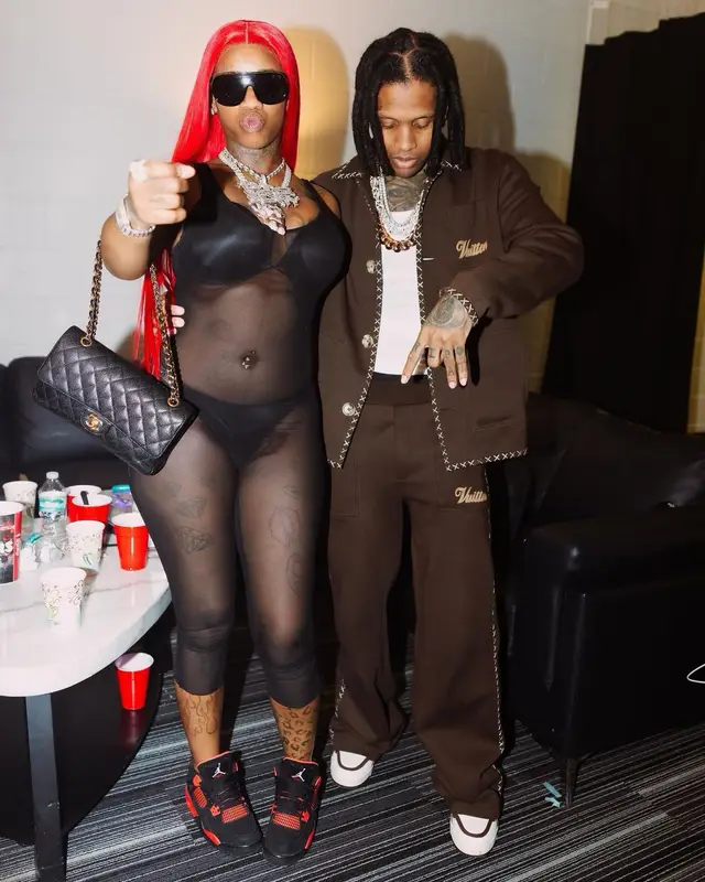 Lil Durk outfit in Louis Vuitton, 2024