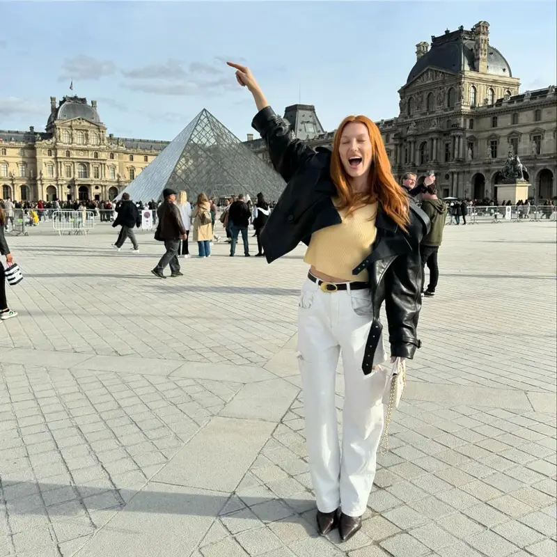 Meredith Duxbury outfit in Saint Laurent, Maison Margiela, and Bottega Veneta, 2024