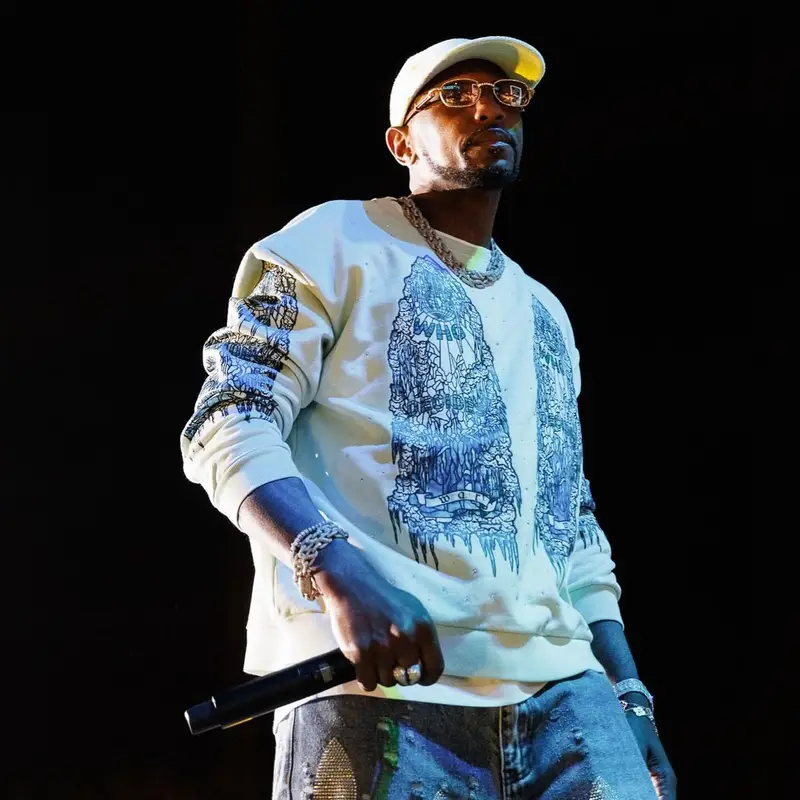 Fabolous outfit in Who Decides War and Nike, 2024
