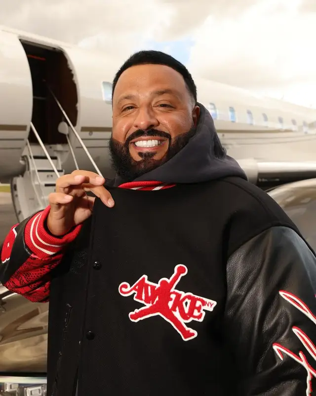DJ Khaled outfit in Jordan, Louis Vuitton, and Awake NY, 2024