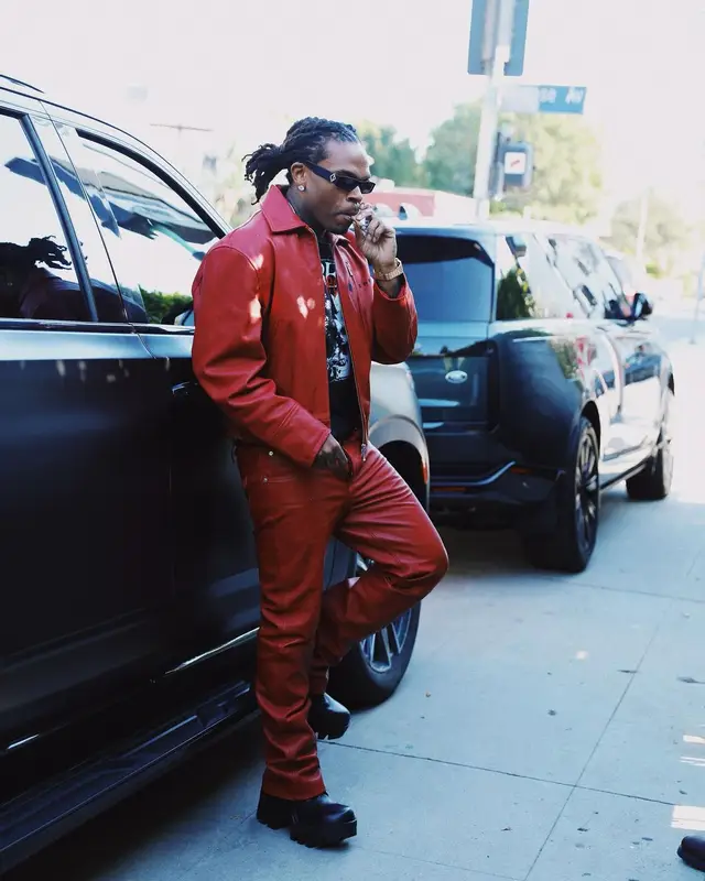 Gunna outfit in Enfants Riches Deprimes, Balenciaga, and Dior, 2024