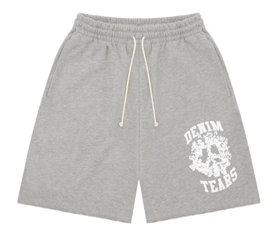 Denim Tears Grey Denim University Shorts $205