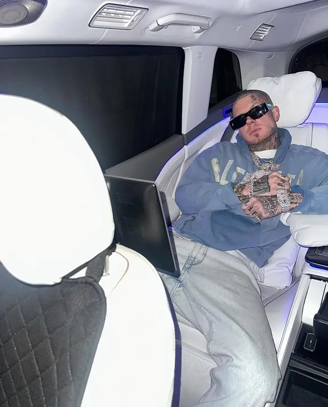Millyz outfit in Jordan, Balenciaga, and Union Los Angeles, 2024