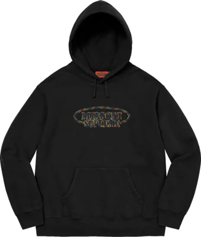 Supreme Black Missoni Hoodie $178