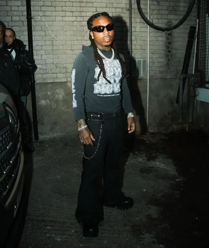 Jacquees outfit in Balenciaga, 2024