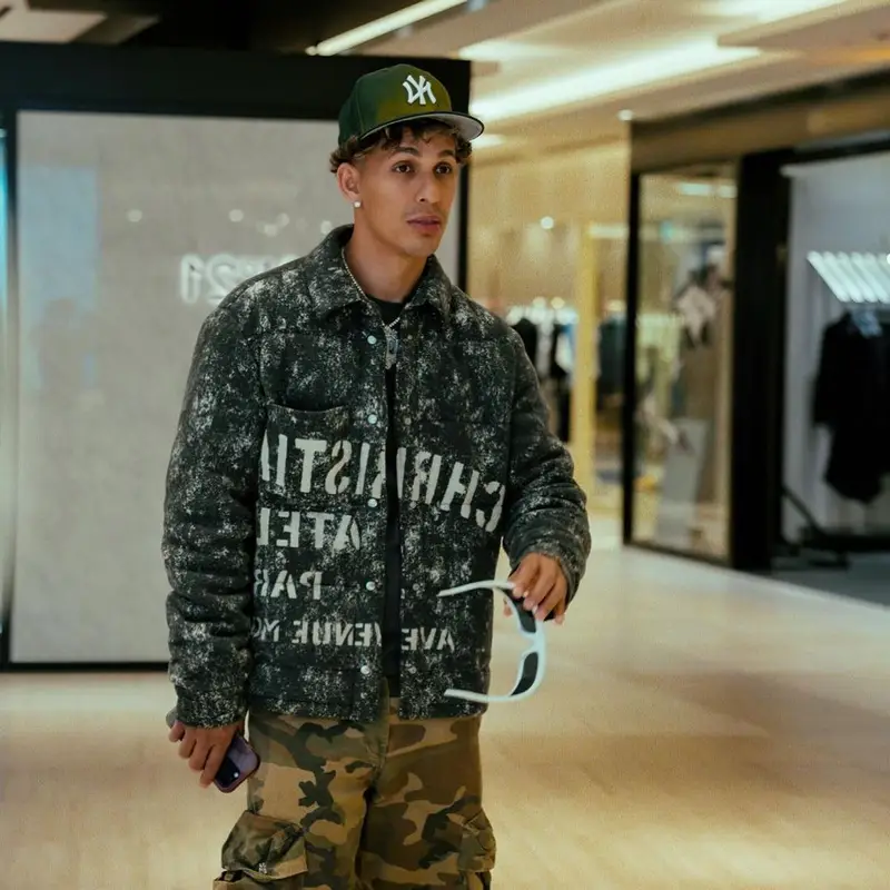 Rvssian outfit in Dior, Amiri, and New Era, 2024