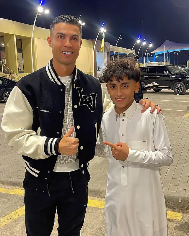 Cristiano Ronaldo outfit in Louis Vuitton and Fendi, 2024