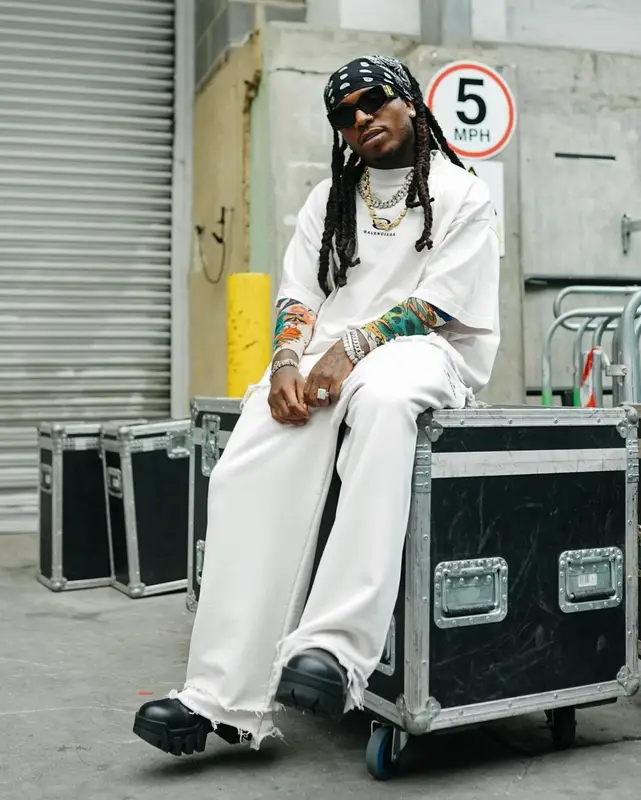 Jacquees outfit in Balenciaga, 2024