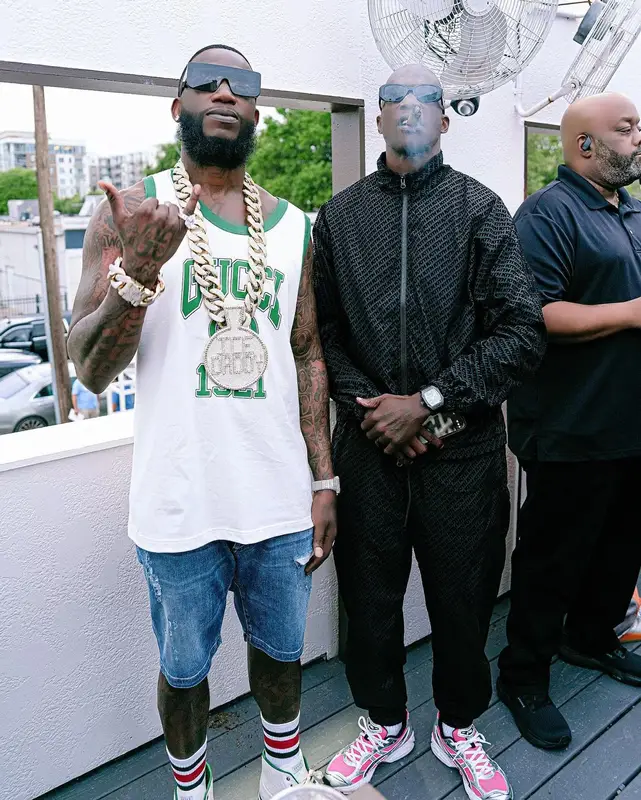 Gucci Mane outfit in Gucci and Rick Owens, 2024