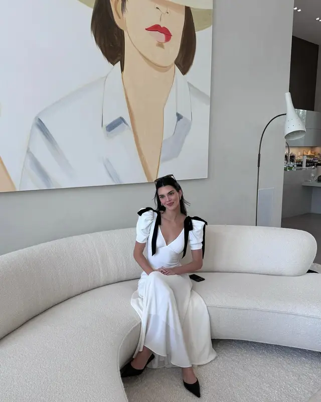 Kendall Jenner outfit in Dmy By Dmy and RODARTE, 2024