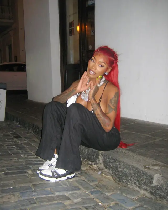 Asian Doll outfit in Chanel and Louis Vuitton, 2024
