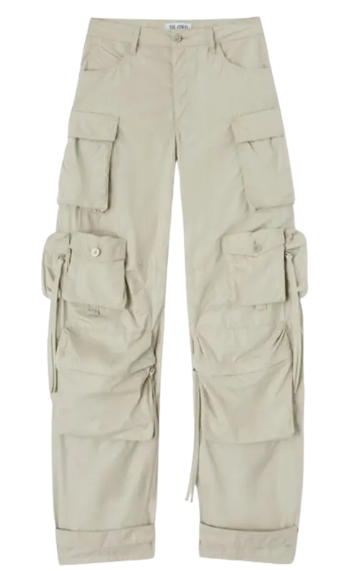 The Attico Fern Ivory Cargo Pants $1150