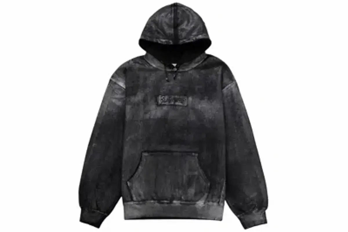 Supreme  Foil Box Logo Hooded Sweatshirt Black $400