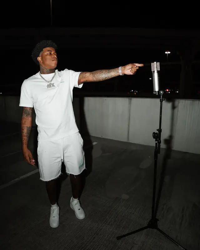 Yungeen Ace outfit in Amiri and Nike, 2024