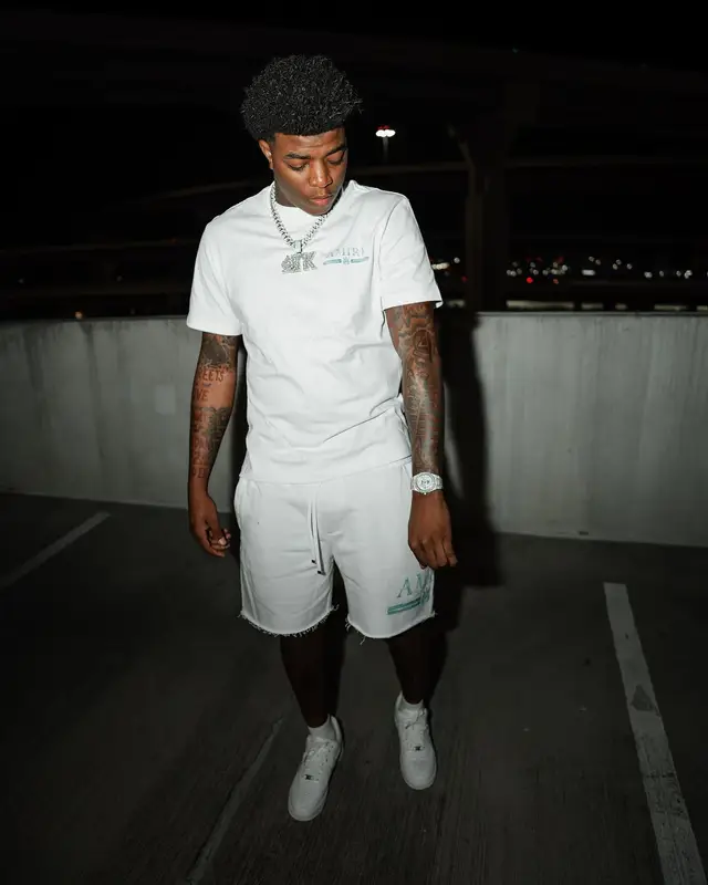 Yungeen Ace outfit in Amiri and Nike, 2024