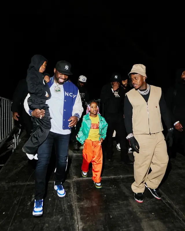 DaBaby outfit in Vayder, Jordan, and Prada, 2024