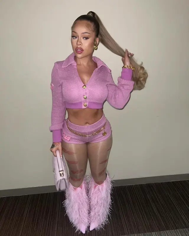 Latto outfit in Ricki Brazil, Giuseppe Zanotti, and Chanel, 2024