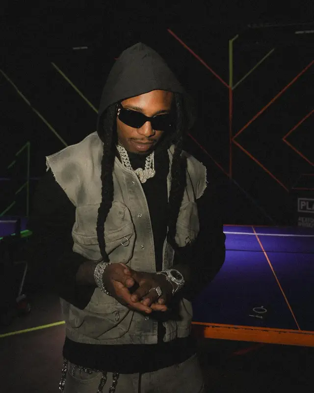 Jacquees outfit in Zara and Rick Owens, 2024