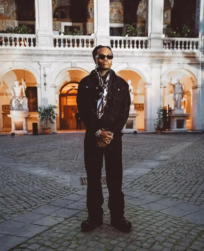Gunna outfit in Emilio Pucci, Balenciaga, and Saint Laurent, 2024