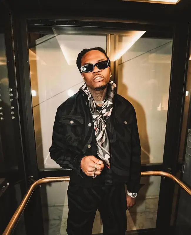 Gunna outfit in Emilio Pucci, Balenciaga, and Saint Laurent, 2024