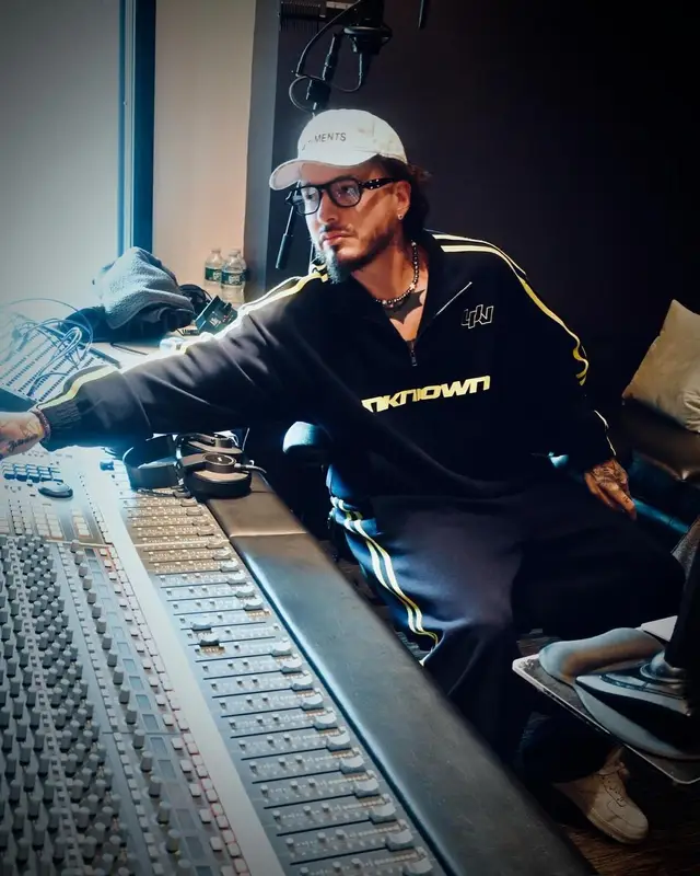 J Balvin outfit in Maison Margiela, Vetements, and Gentle Monster, 2024