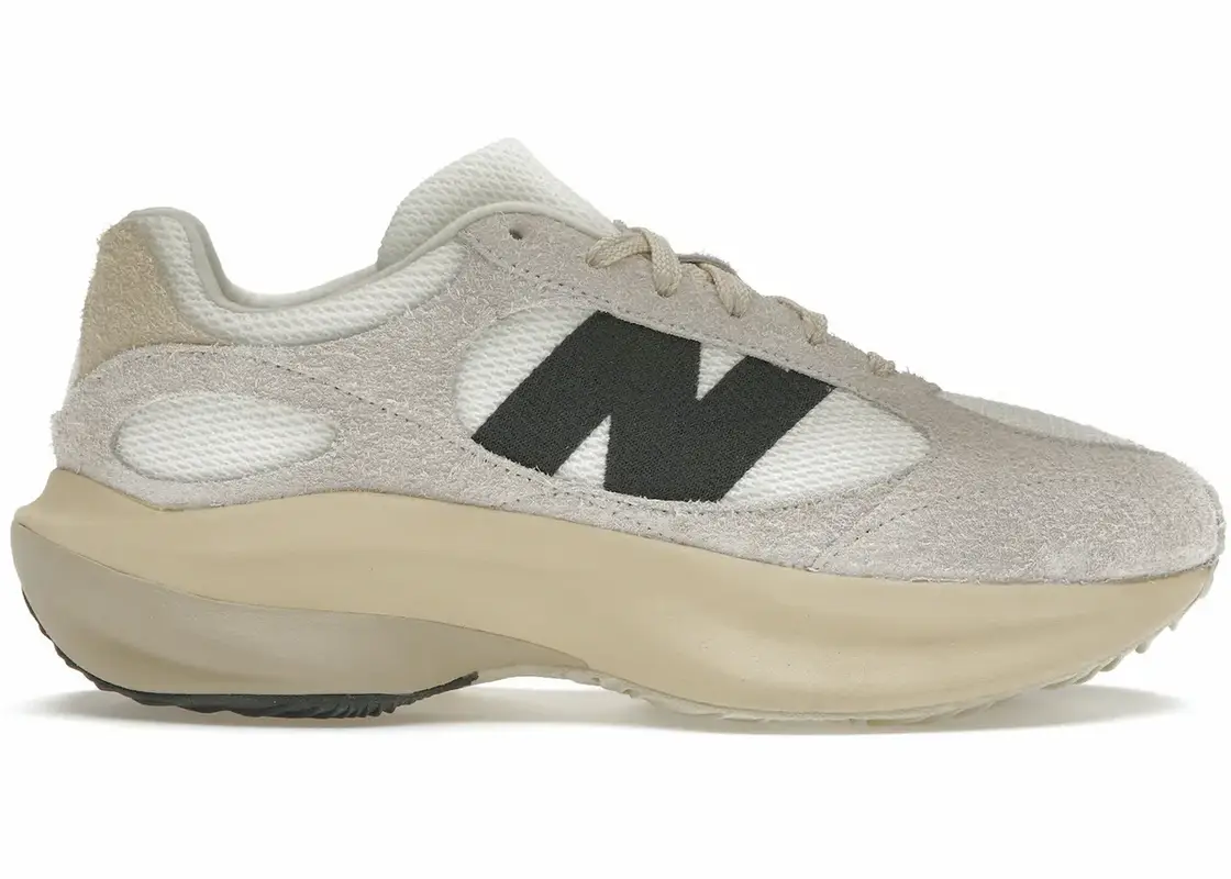 New Balance Warped Runner White Beige Black Sneakers $180