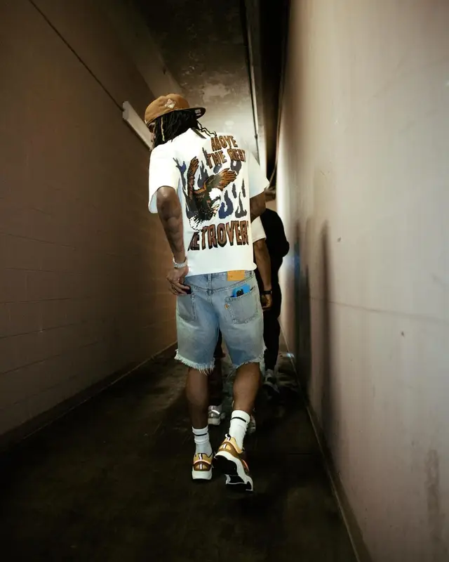 Ja Morant outfit in Retrovert, Gallery Dept., and Dior, 2024