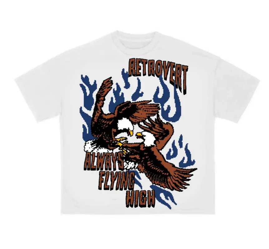 Retrovert Navy Bird T-Shirt  $90