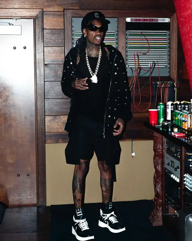 Wiz Khalifa outfit in Rick Owens, Converse, and Balenciaga, 2024