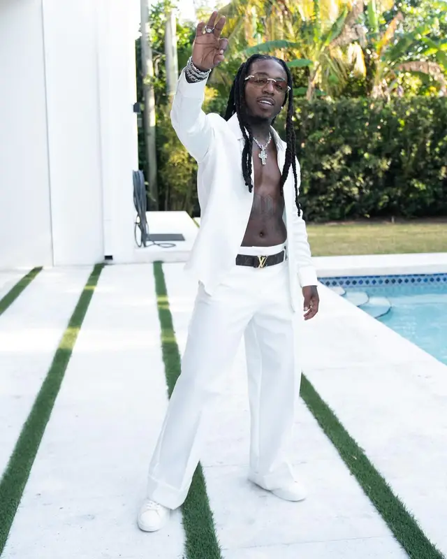 Jacquees outfit in Louis Vuitton, 2024