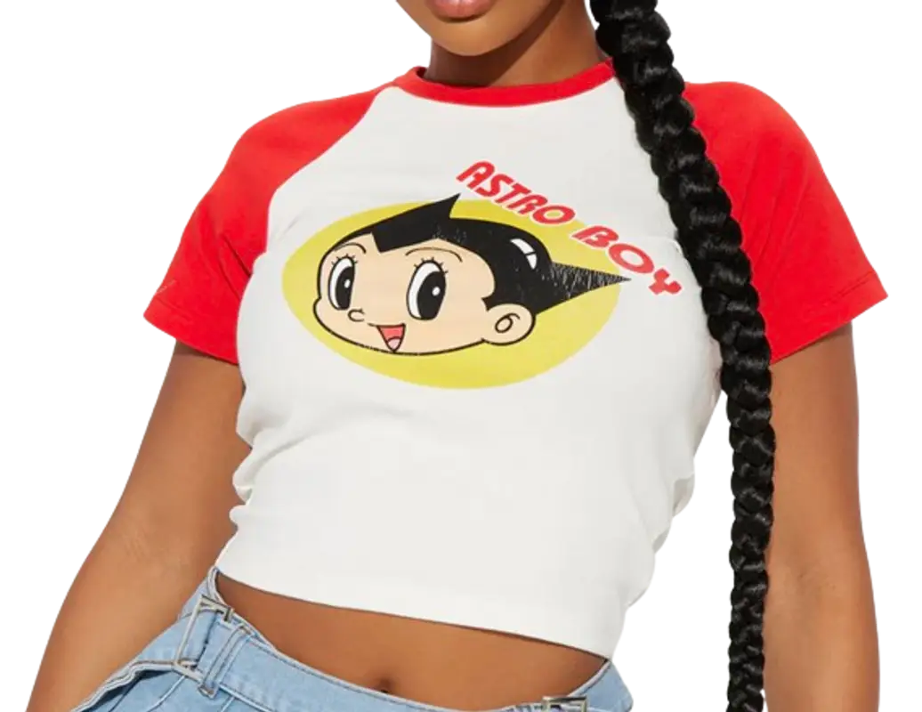 FashionNova Astro Boy Raglan Top  $10