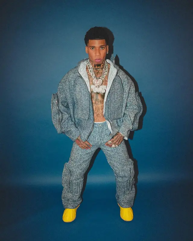 NLE Choppa outfit in Who Decides War, NLE Choppa Merch , and Fctry Lab, 2024