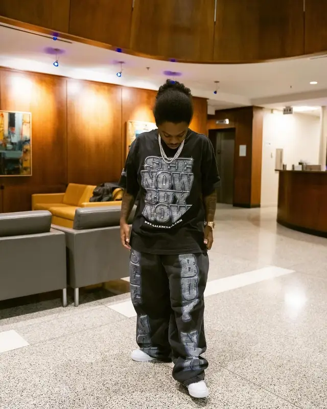 42 Dugg outfit in Balenciaga and Nike, 2024