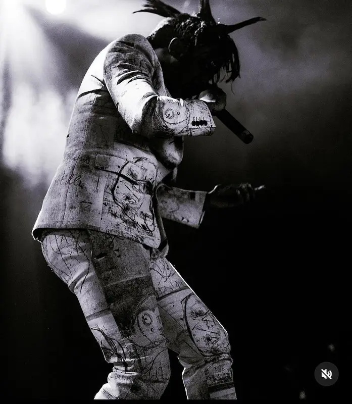 Lil Tracy outfit in Alexander McQueen, Rick Owens, and Moncler, 2024