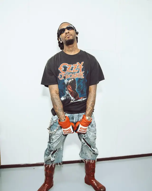 Offset outfit in Vintage, Prada, and Miu Miu, 2024