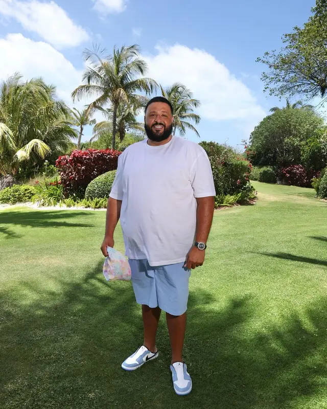 DJ Khaled outfit in Nike and Ralph Lauren, 2024