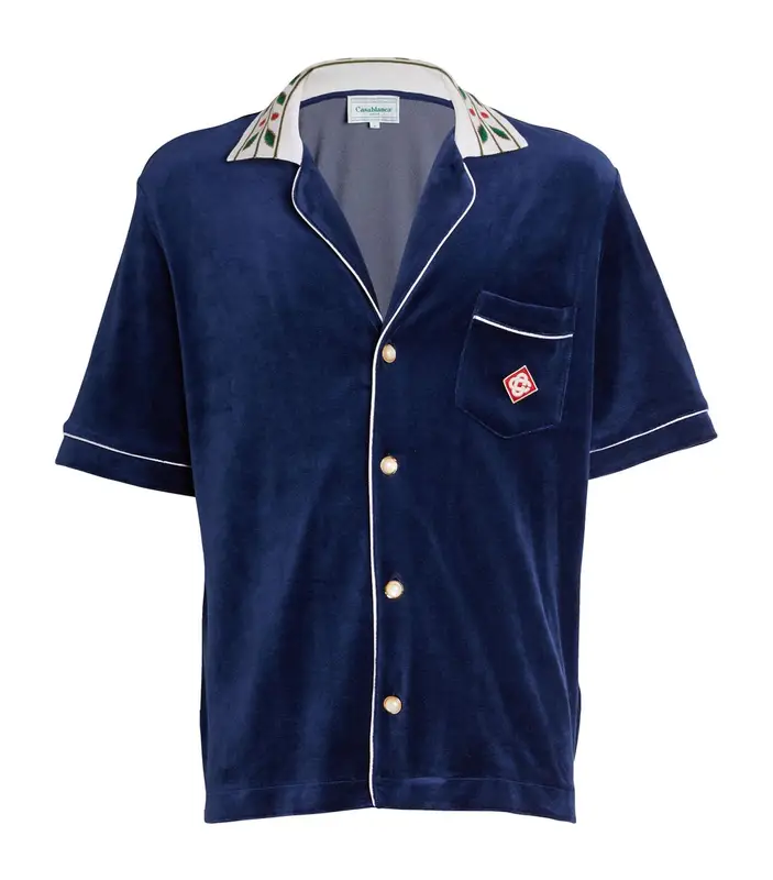 Casablanca Navy Laurel Shirt $860