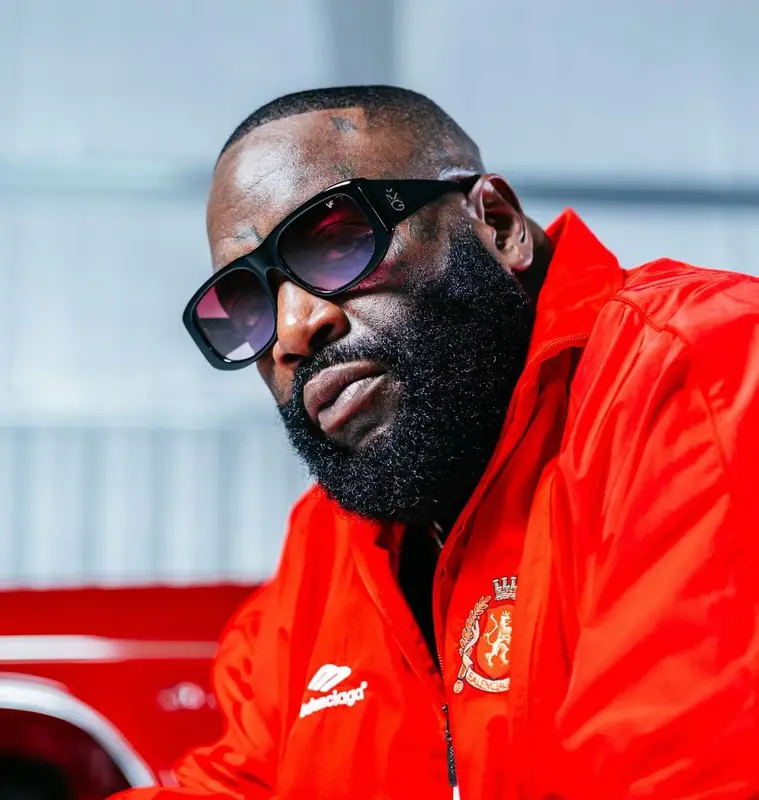 Rick Ross outfit in Balenciaga and Louis Vuitton, 2024