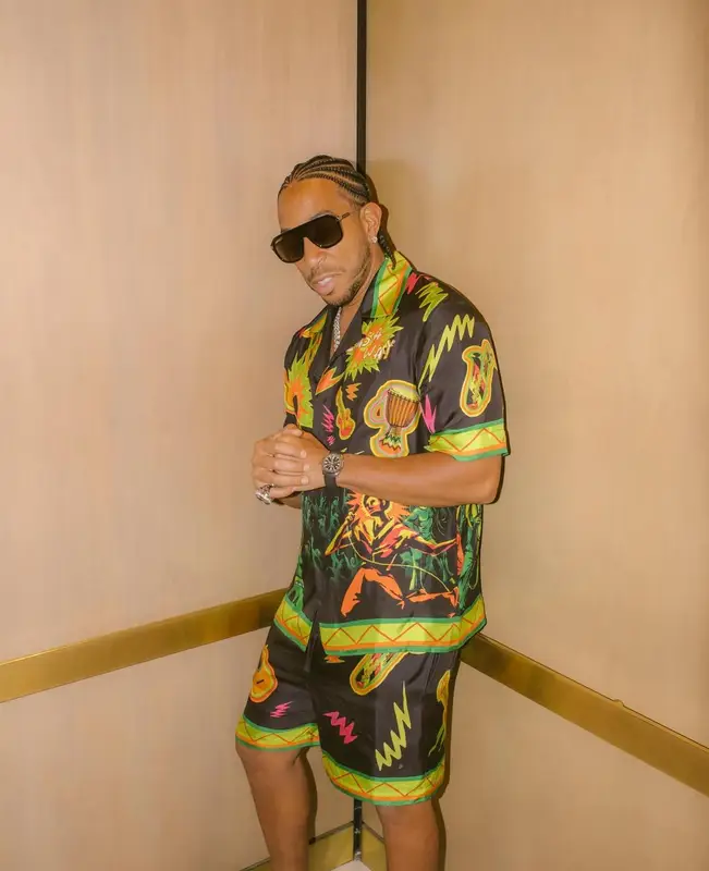 Ludacris outfit in Casablanca and Gucci, 2024