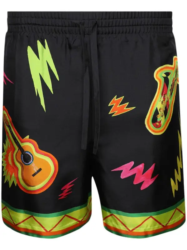 Casablanca Music Print Shorts $750