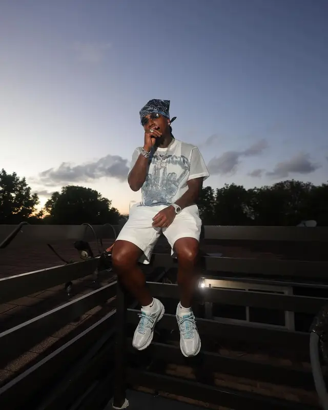 Jacquees outfit in Cartier and Nike, 2024